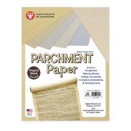Hygloss Products Craft Parchment Paper Sheets -Natural, 30 Pack