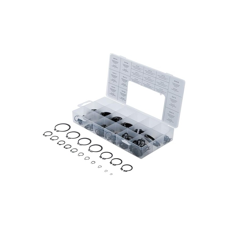 BGS 8046 External Snap Ring/Circlip Assortment, 3-32 mm, 300 Pieces