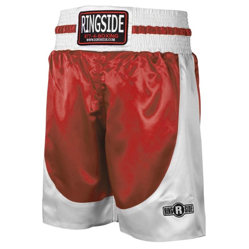 Ringside Pro-Style Boxing Trunks (Black, Small)