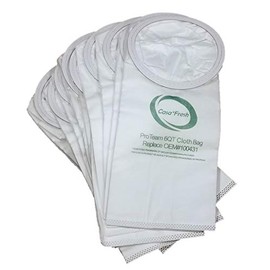 10 Replacement HEPA Bags for ProTeam QuarterVac HEPA - QuarterVac - TailVac - ProVac - QuietPro BP - GoCartVac - AviationVac (6 QT Round) Backpack Vacuum Cleaner. Part # 100431