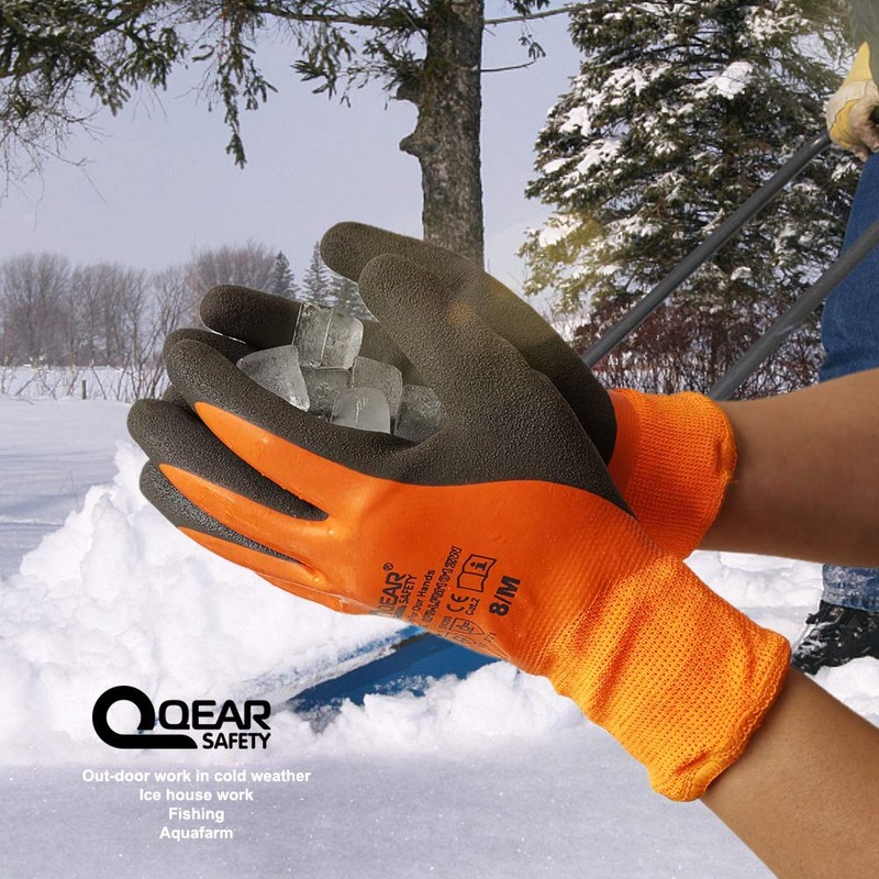 QEAR 1 Pair Thermal Work Glove, Winter Cold Resistance Work