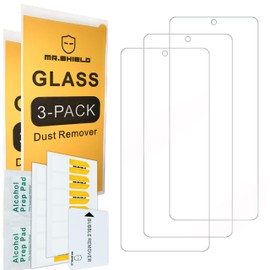 Mr.Shield [3-Pack] Designed For Motorola Moto G22 [Tempered Glass] [Japan Glass with 9H Hardness] Screen Protector with Lifetime Replacement