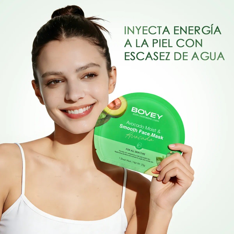 Mascarilla 7pcs Facial Aguacate Hidratación