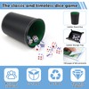 BHHTBB Kniffel Cup Set, Dice Cup Leather with 10 Dice