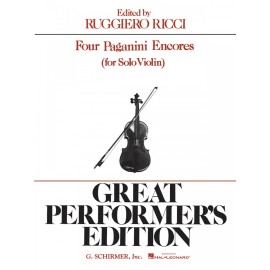 4 Paganini Encores Violin and Piano Sheet Music NEW 050334800