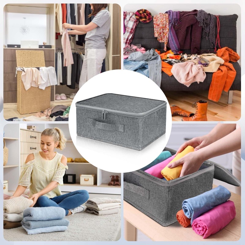 Generisch Lockable Box, Fabric Storage Box, Storage Box with Lid,