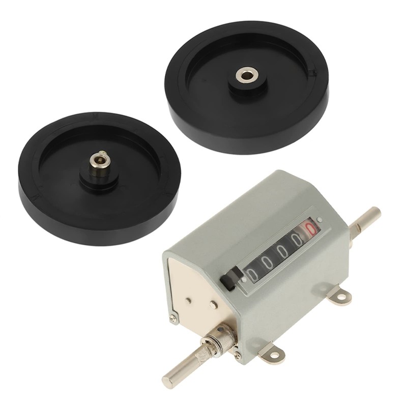 Meter Counter, Rolling Wheel 5 Digits 0-9999.9 Length Counter Max