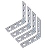(4 Pack) 2.5" x 2.5" x .5" Zinc Plated Steel