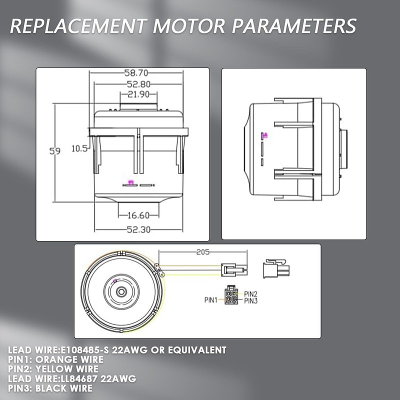 LiLDiHo CPAP Machines Motor Compatible with ResMed S9/S10 Series- Low