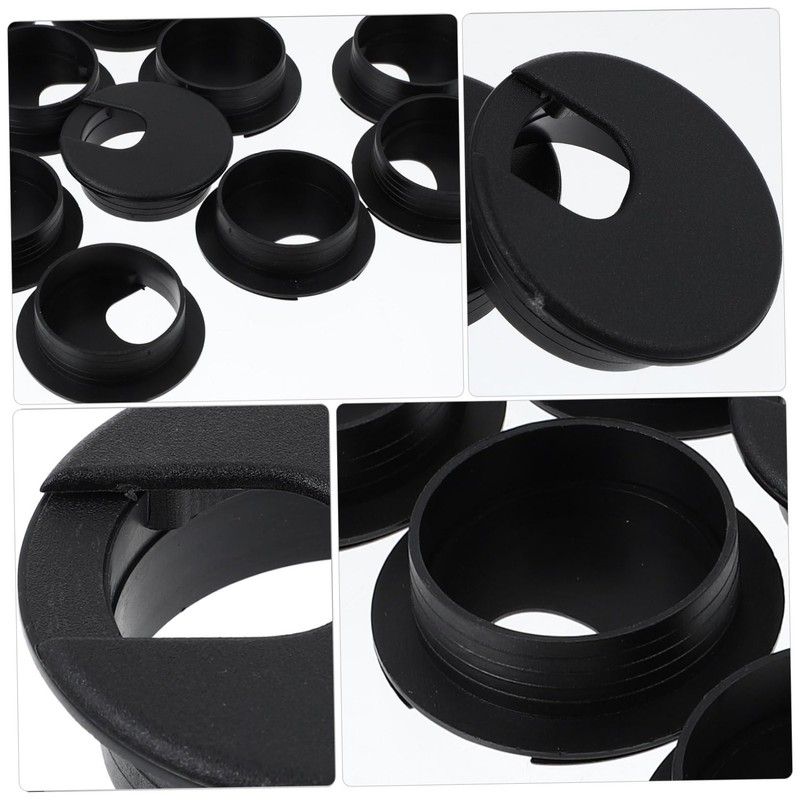 OSALADI 12pcs Round Cable Organizers for Cable Hole Covers for
