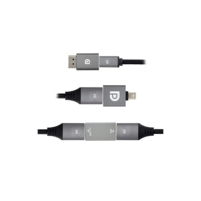 NFHK 3pcs/Set Mini DisplayPort 1.2 4K 60hz to DP Adapter