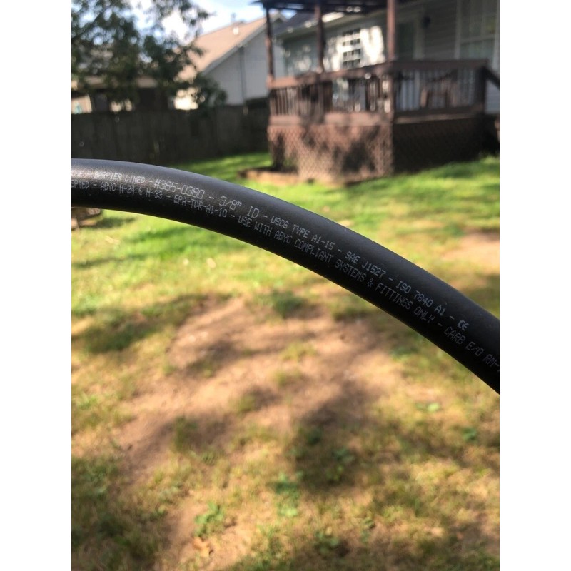 Trident Marine 3/8" type A1 Fuel hose 10 ft. BLACK