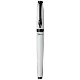 Platignum Studio White Fountain Pen with Blue Ink in Gift Box (Black Ink Refill Included) [Pack of 1] Ref: 50299