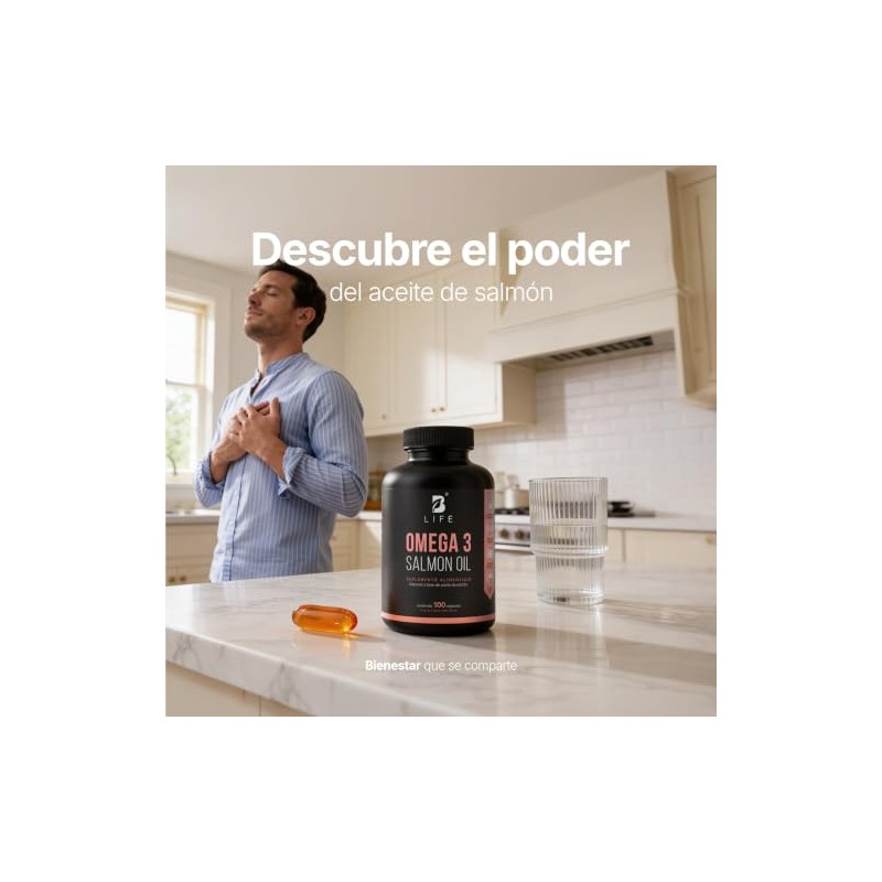 B Life Omega 3 Aceite Puro de Salmón 100 cápsulas
