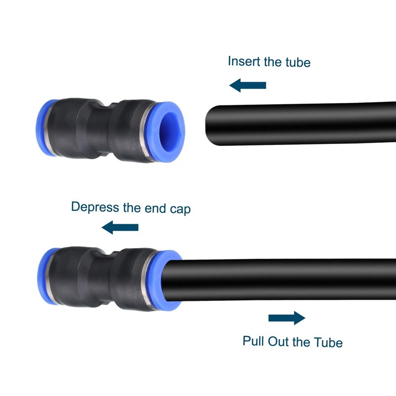 QUARKZMAN Push Connection 12 mm Pipe AD Quick Coupling Air