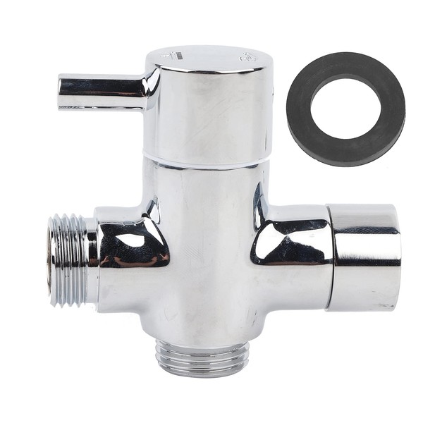 Shower Head Diverter Valve, Adjustable Brass Durable Shower Arm Diverter,