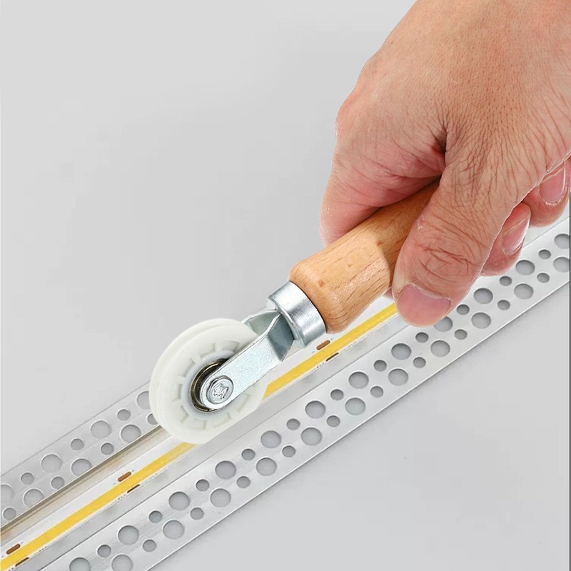 PATIKIL LED Strip Channel Roller Tool, 2 Pack Flat/U-Groove Wheels