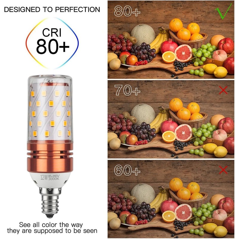 CTKcom 12W E14 LED Bulb Candelabra LED Light Bulb(4 Pack)-
