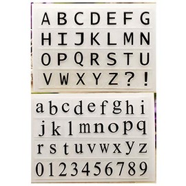 KWELLAM ABC Alphabet Lowercase Letters 2 Pack Clear Stamps for Card Making, Decoration and DIY Scrapbooking