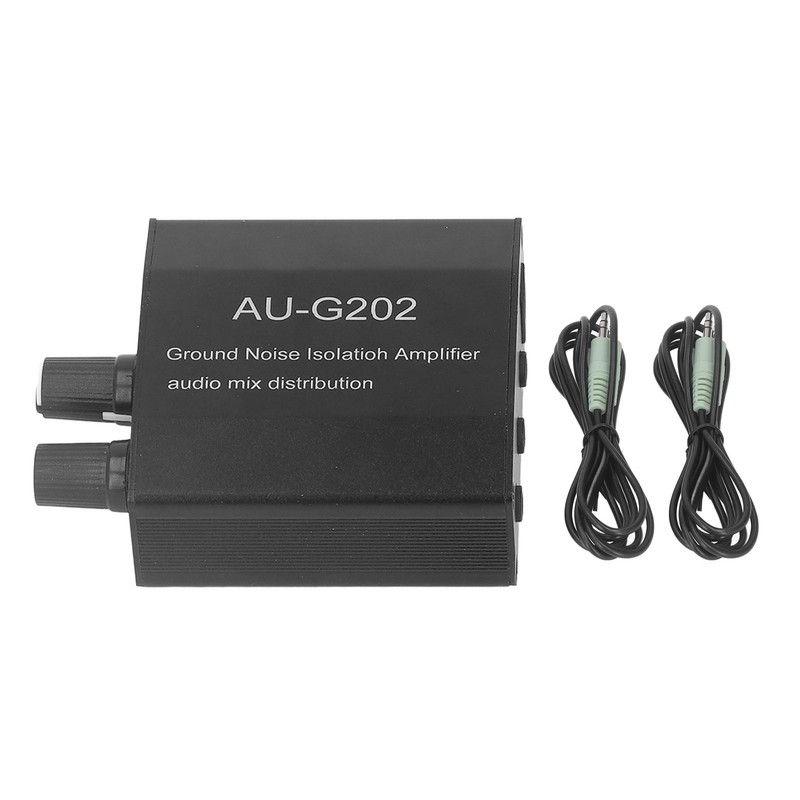 Stereo Music Signal Preamplifier 2 In 2 Out Audio Mix