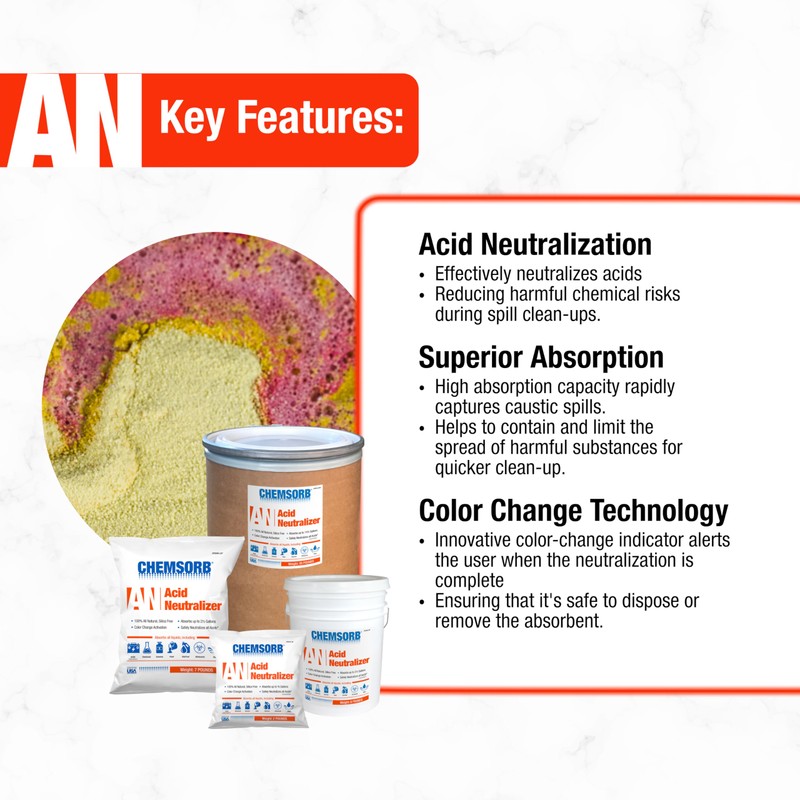 CHEMSORB an - Acid Neutralizing Absorbent, 2 Pound Bag