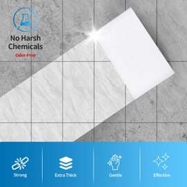 Magic Cleaning Eraser Sponges, 50 Pack Melamine Foam Pads, Multi-Purpose Household Kitchen Bathroom Wall Floor Cleaner (50 PCS)