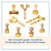 Professional Pasta cutter wheel, in brass and natural wood