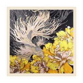 Woplagyreat Bandana Head Scarf Women's Summer Neckerchief Silk Scarf 70 x 70 cm Headscarves Silk Scarf Hair Silk Scarves Headwear Bandanas Men Children Head Towel Gifts for Women Black, Floral