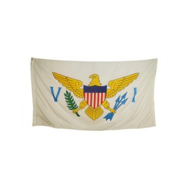 12x18" Boat Sized US Virgin Islands Outdoor Flag -Heavy Duty All Weather Nylon & Reinforced Stitching - U.S.V.I. Flag - Proudly Made in The USA
