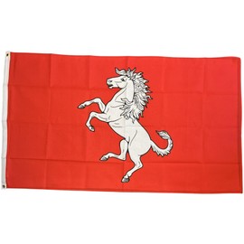NWFlags Outdoor Heavy Kent County Flag 5ft x 3ft 110d Knitted Polyester Suitable for Flagpoles
