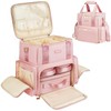 Jaffzora Extra Large Makeup Bag,4 in 1 Cosmetic Storage Organizer