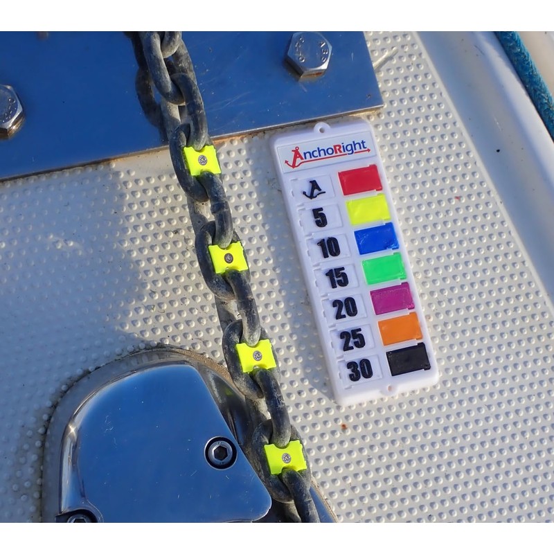 AnchoRight Anchor Chain Markings Screwable PLA/A4 10 mm Red