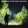 KINGCAESAR 3 Pack Flashlights High Lumens - 90,000 Lumen Super