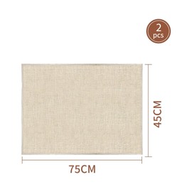 Hinapan Pack of 2 Reusable for Straining, Baker's Linen, Bread Baking Accessories, Swirl Blanket, Cheesecloth, Cheese Lines, Fabric Filter for Cooking, Baking (Beige, 75 x 45 cm)