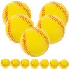 KONTONTY 12pcs Soft PU Baseballs for Teenagers Safe Training Balls