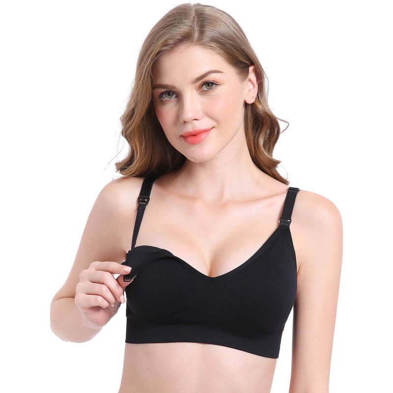 Suekaphin Nursing Bra 5pack Wireless Deep V Neck Maternity Nursing
