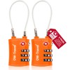 OW-Travel TSA Approved Luggage Locks (2 Pack) 3 Digit Heavy