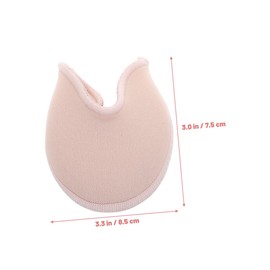 Totority 4pcs Toe Protector Sock Inserts for Women Knitted Fabric Ballet Dance Shoe Socks Pads Comfortable Moisture Wicking Slip Toe Pouches for Point Shoes Slippers Reusable Cushion for