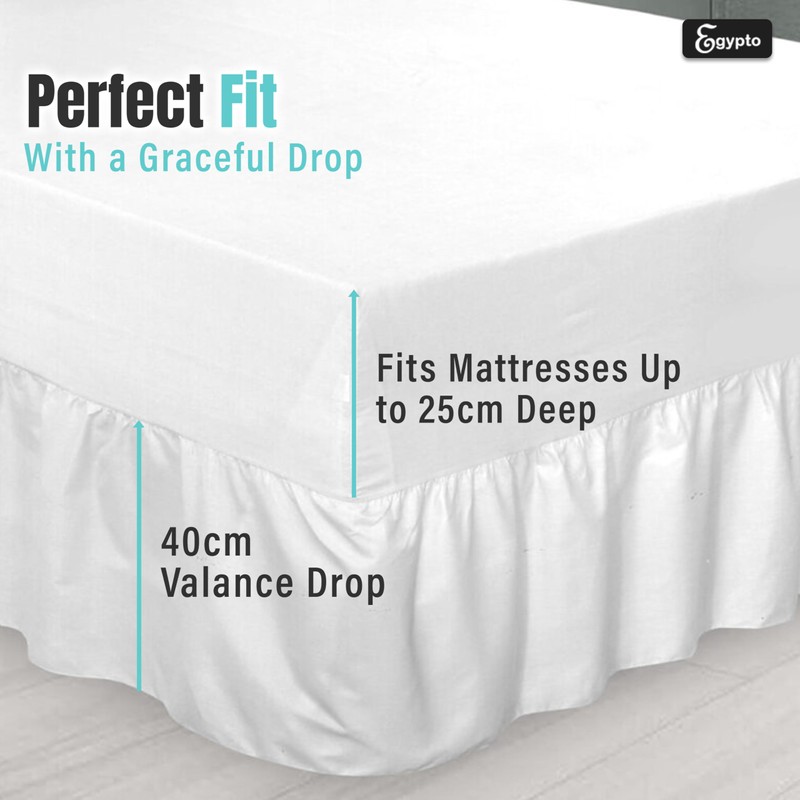 Egypto Plain Dyed Deep 𝐅𝐢𝐭𝐭𝐞𝐝 𝐕𝐚𝐥𝐚𝐧𝐜𝐞 Sheet King Size –