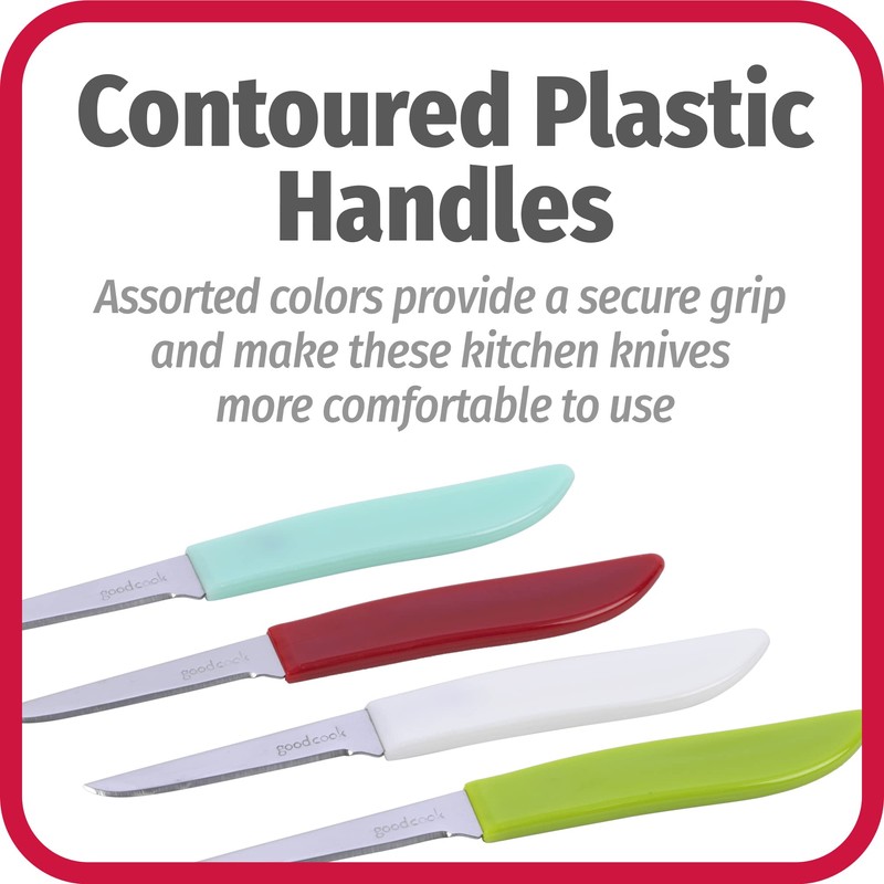 GoodCook Everyday Paring Knife Set, 4pk