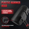 YIYITOOLS 3LB (48oz) Dead Blow Hammer, Heavy Duty One-Piece Forged