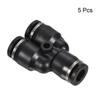 PATIKIL 1/4" Push to Connect Air Line Fitting, 10 Pack