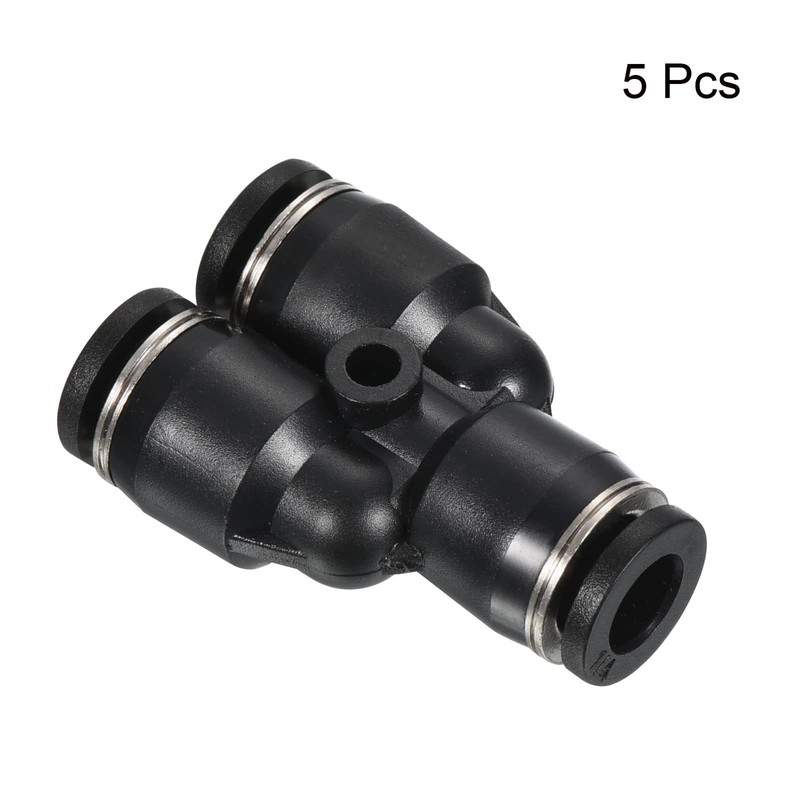 PATIKIL 1/4" Push to Connect Air Line Fitting, 10 Pack