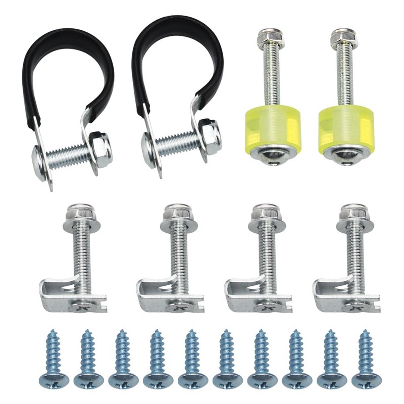 WOWTK Lower Vented Leg Fairings Mounting hardware Screw Clamps Set