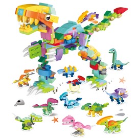 Kids Dinosaur Mini Building Blocks Dinosaur Building Sets for Kids 12 in 1 Micro Building Sets Boys Dinosaur Educational Toy Bricks Children DIY Blocks Gifts Child Dinosaur Toys for Boys Age 7 Year +