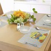 Ambesonne Cartoon Place Mats Set of 4, Hipster Boho Duck