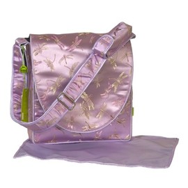 I Frogee Lavender Dragonfly Brocade Diaper Bag/Messenger Shoulder Bag