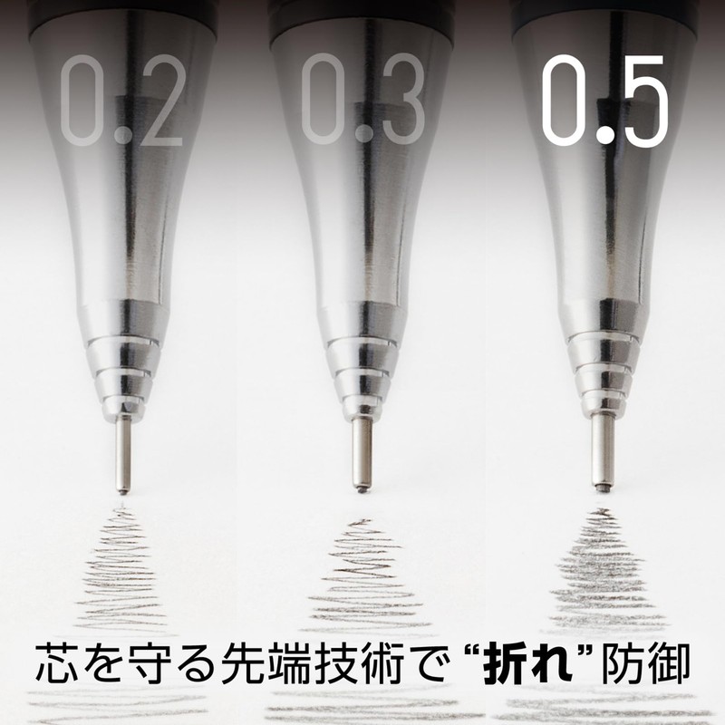 Pentel Mechanical Pencil Orens Metal Grip 05 XPP1005G2-B Red
