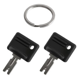 107151-002 Forklift Keys,Forklift Ignition Key,Forklift Equipment Ignition Keys Compatible with Hyster S30XL and More Forklifts,Compatible with 166 1430 186304 51335040 A214062 for Clark Yale.[2 pack]