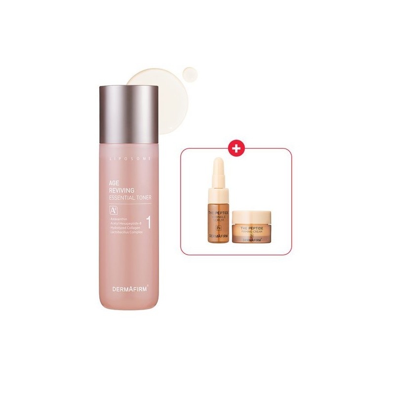 Dermafirm 에이지 리바이빙 에센셜 토너 A4 200ml(증정 : 펩타이드세럼 5ml+크림